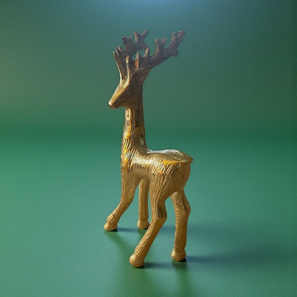Brass Deer Figurine 10” New Decorative Made In India